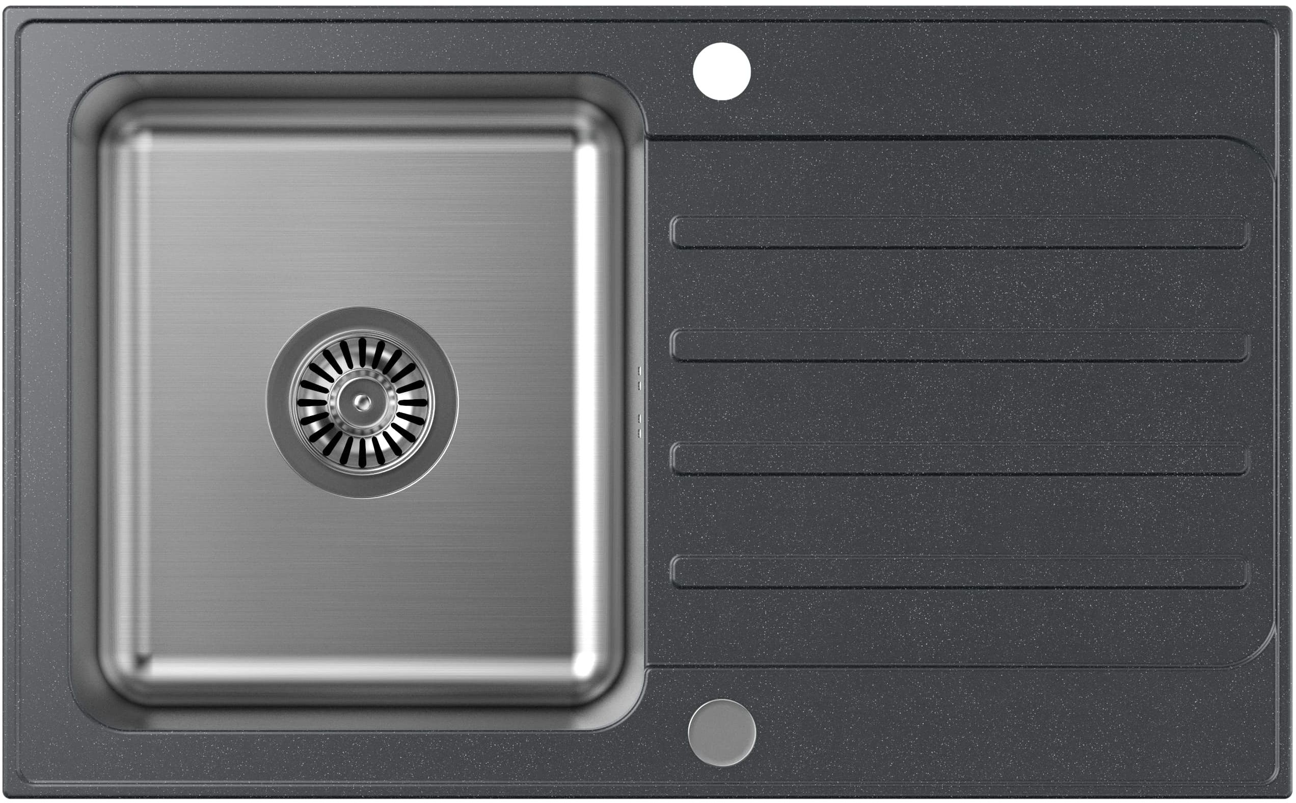 Darmowa Dostawa - Zlewozmywak granitowo-stalowy 78x48 cm Quadron Kenneth FUSK7848CZ