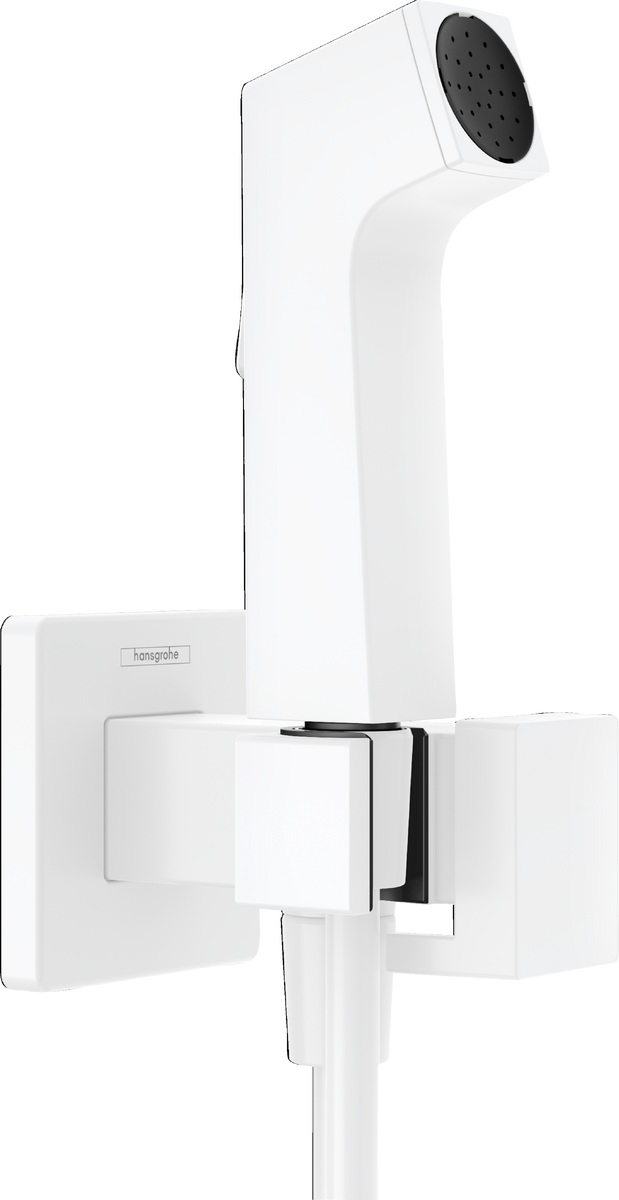 Darmowa Dostawa - Bateria bidetowa z zestawem prysznicowym podtynkowa biała Hansgrohe Bidette 29233700
