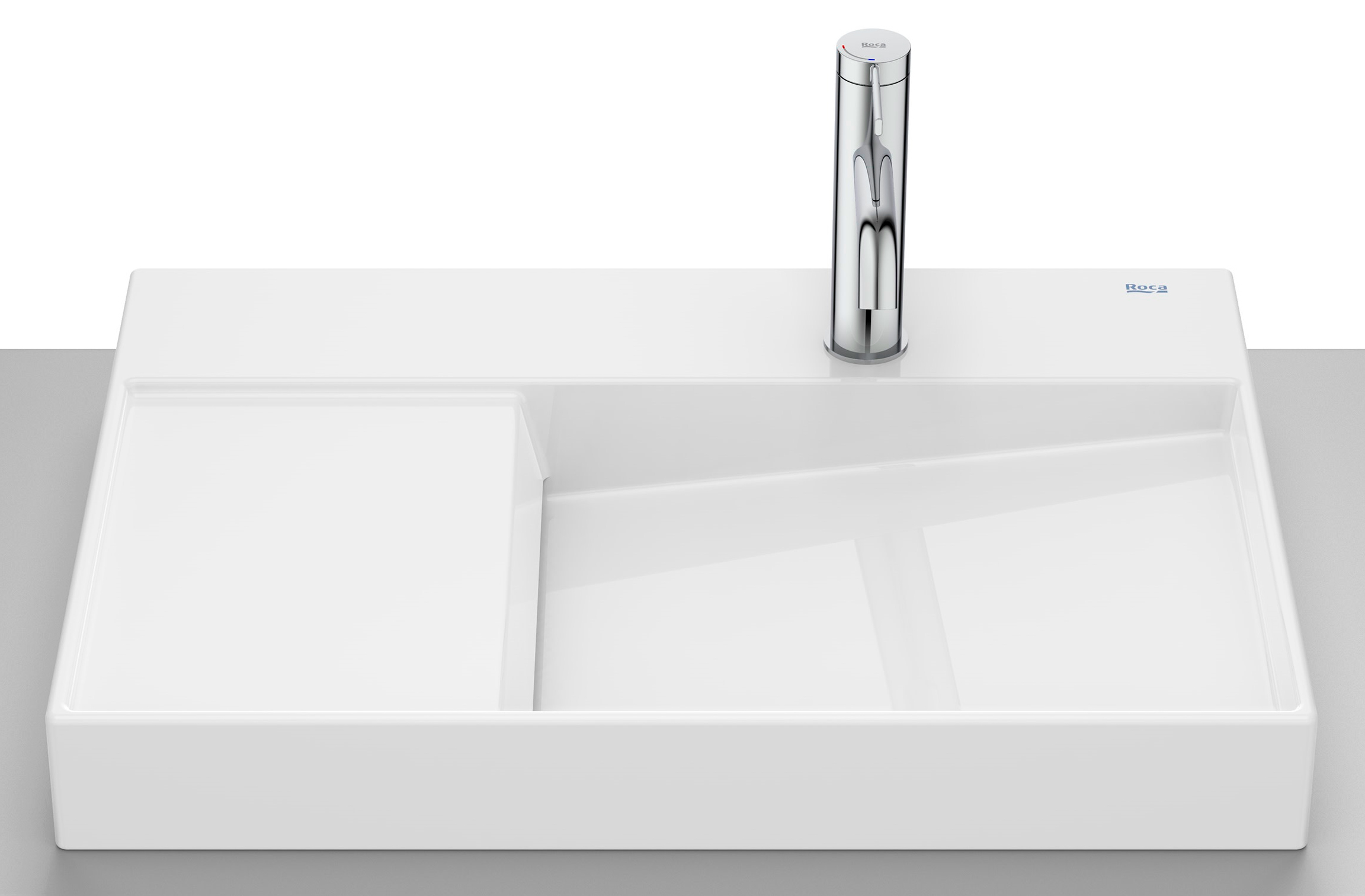 Darmowa Dostawa - Umywalka 60x42 cm nablatowa biała Roca Horizon A327274S0B