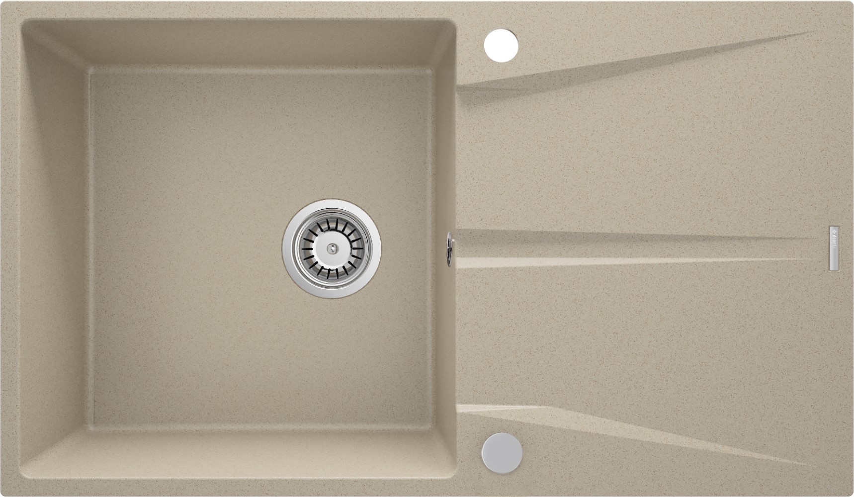 Darmowa Dostawa - Zlewozmywak granitowy 86x50 cm beżowy Deante Corio ZRC711A