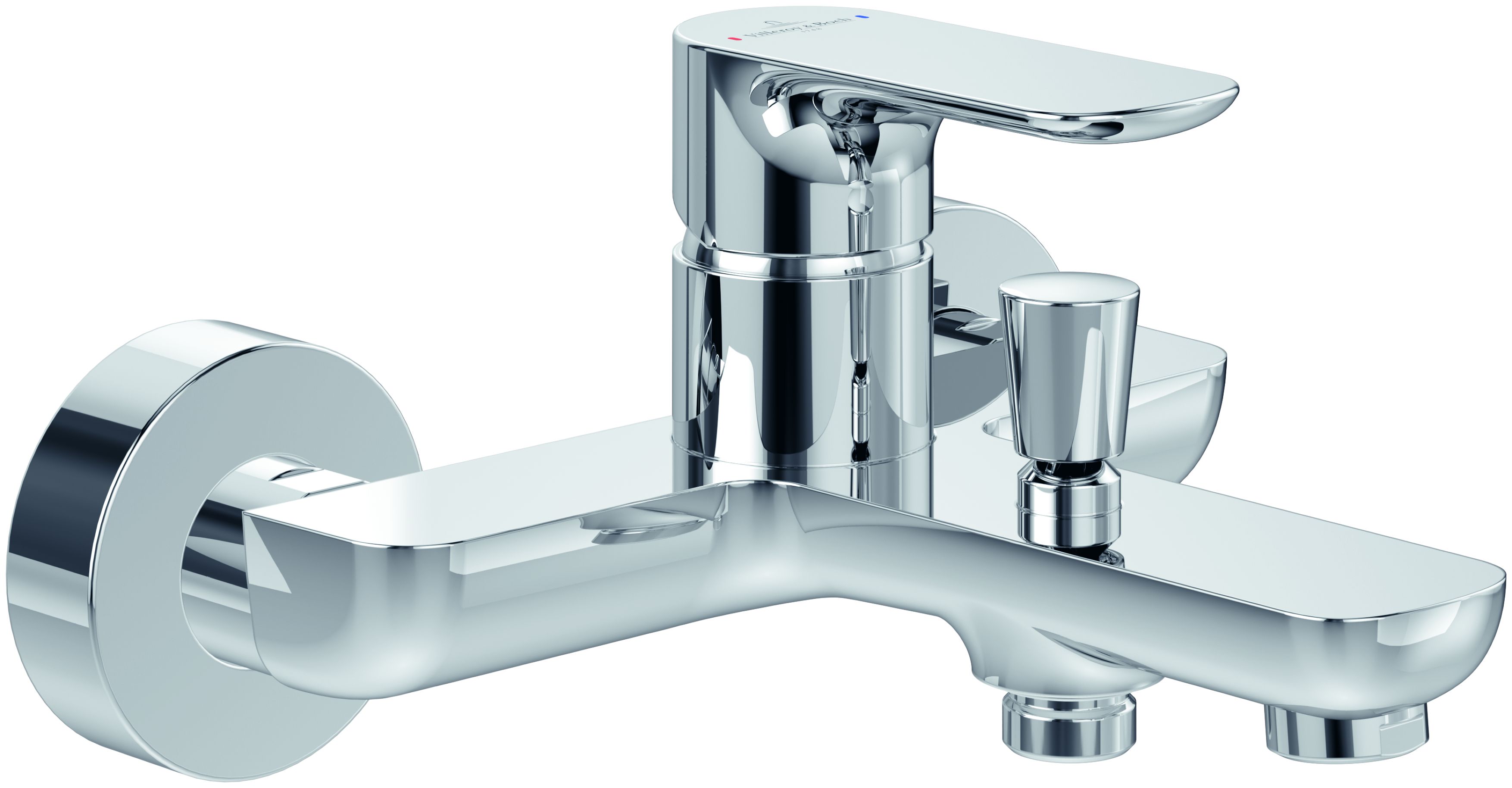 Darmowa Dostawa - Bateria wannowo-prysznicowa ścienna chrom Villeroy & Boch O.Novo TVT10400100061