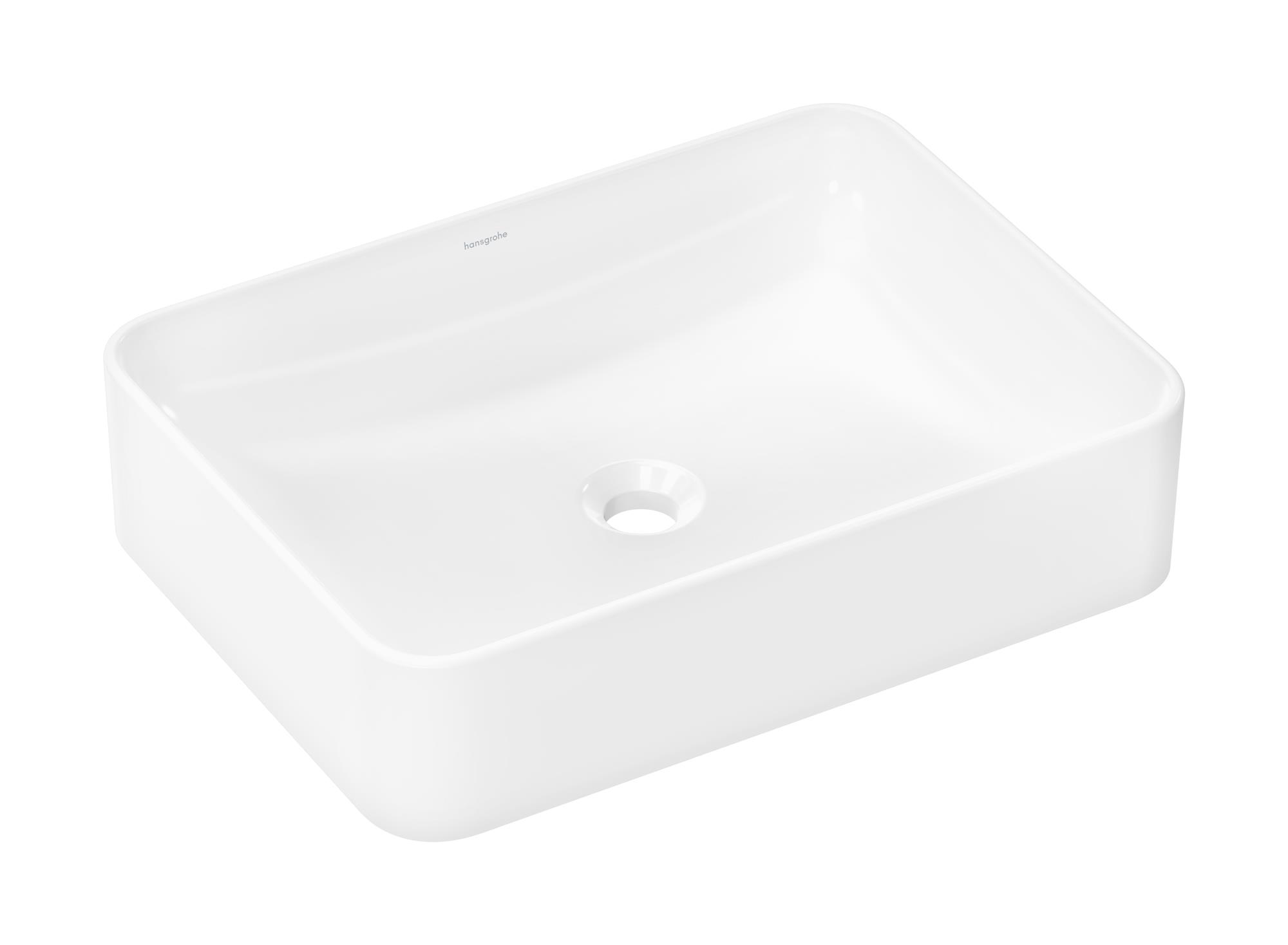 Darmowa Dostawa - Umywalka 55x40 cm prostokątna nablatowa biała Hansgrohe Xuniva Q 61075450