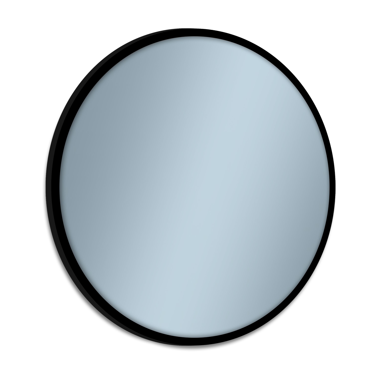 Darmowa Dostawa - Lustro 48x48 cm okrągłe czarny Venti Rund 5907459662481