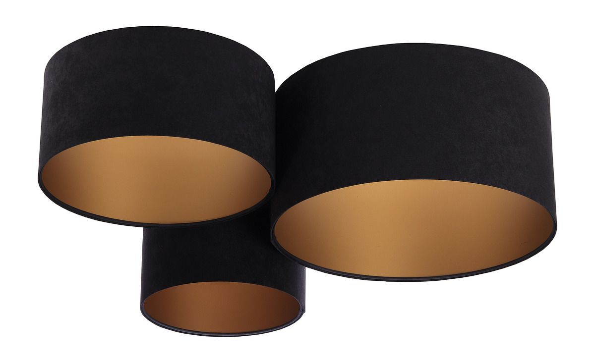 Darmowa Dostawa - Plafon 3x60 W czarny-żółty BPS Koncept Plafoniady 080009