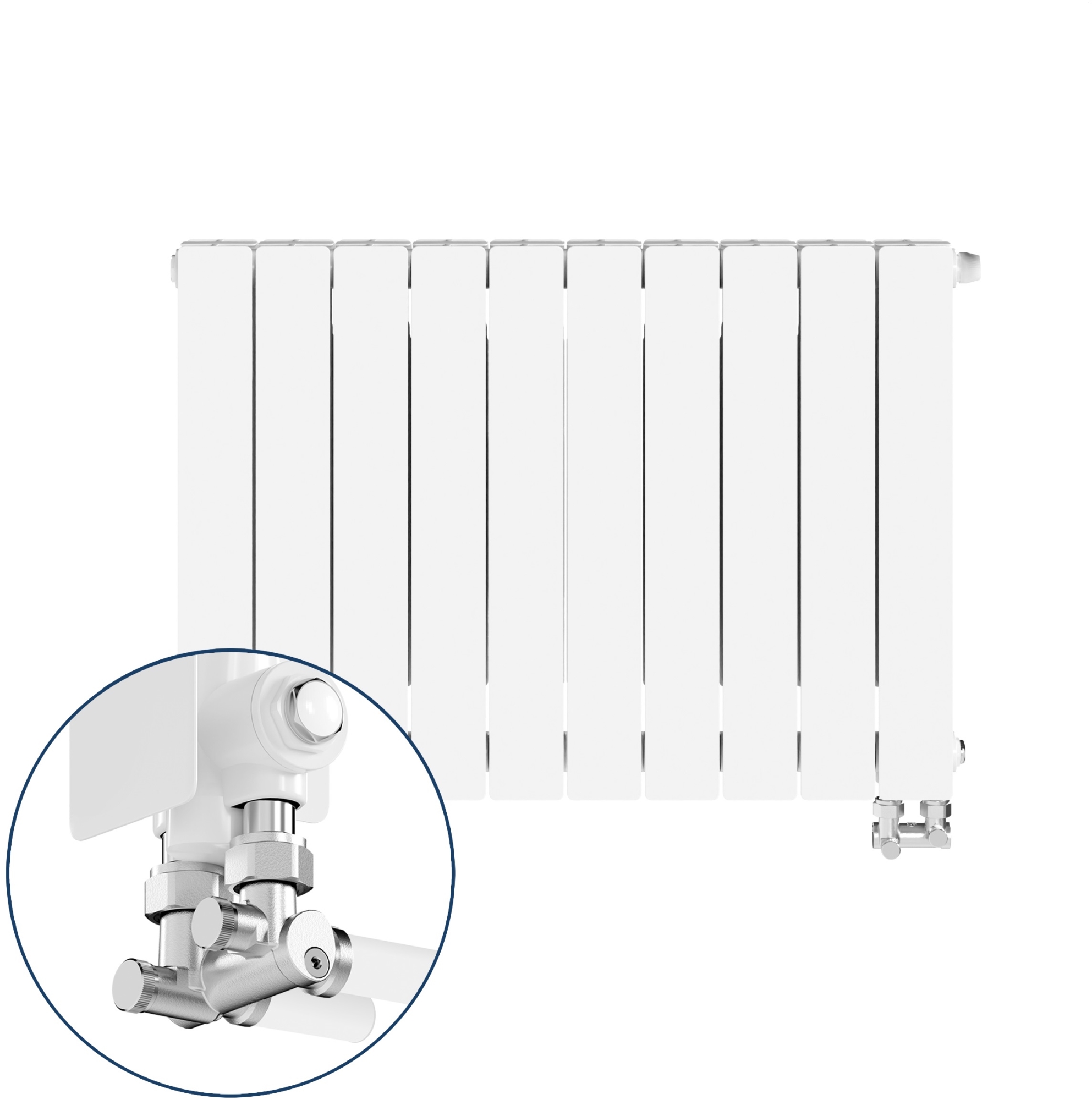 Darmowa Dostawa - Grzejnik pokojowy 57x80.5 cm podłączenie dolne biały KFA Armatura ADR 76310344