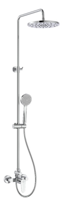 Darmowa Dostawa - Zestaw prysznicowy ścienny z deszczownicą chrom Roca Victoria A5A9A4FC00