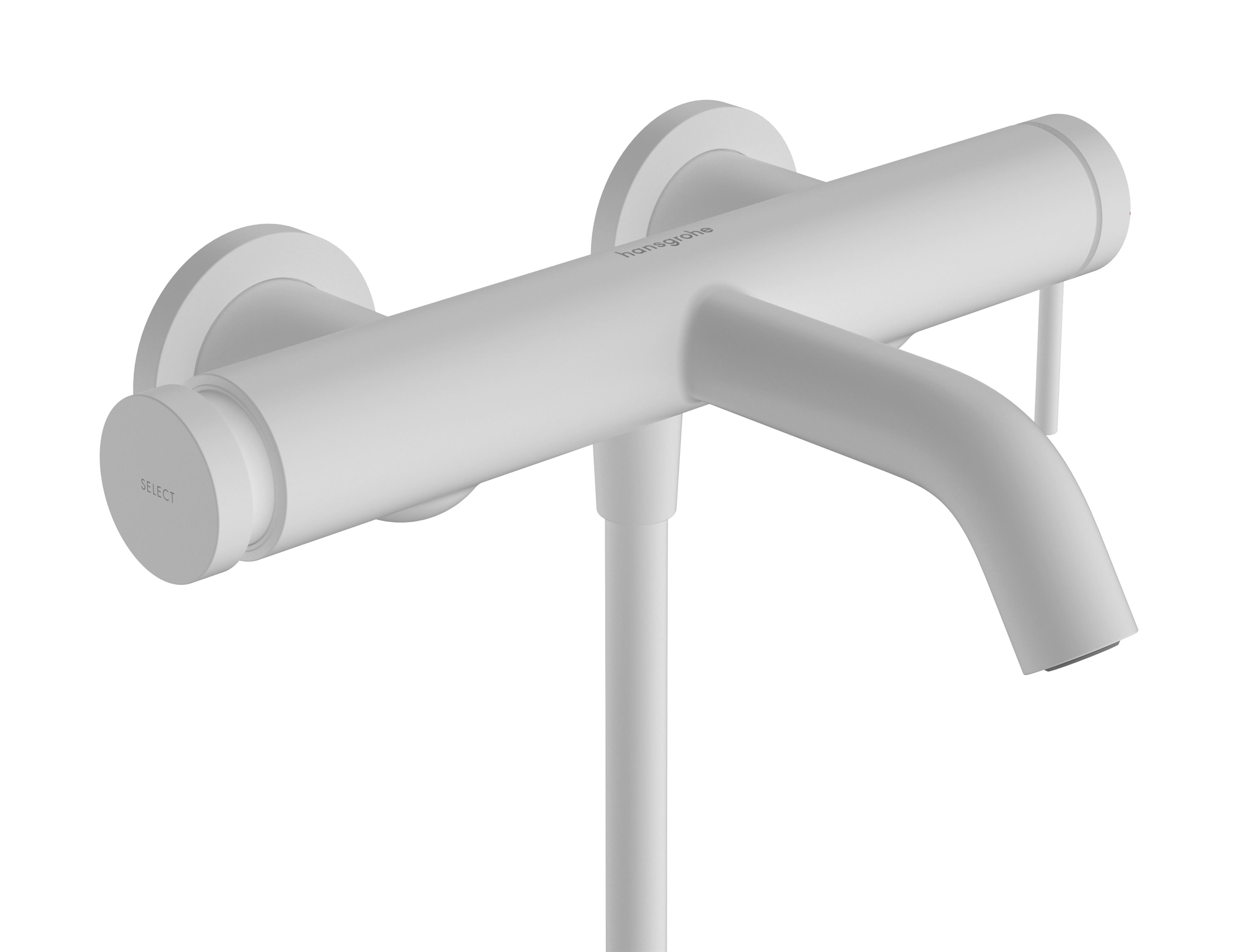 Darmowa Dostawa - Bateria wannowo-prysznicowa ścienna biała Hansgrohe Tecturis S 73422700