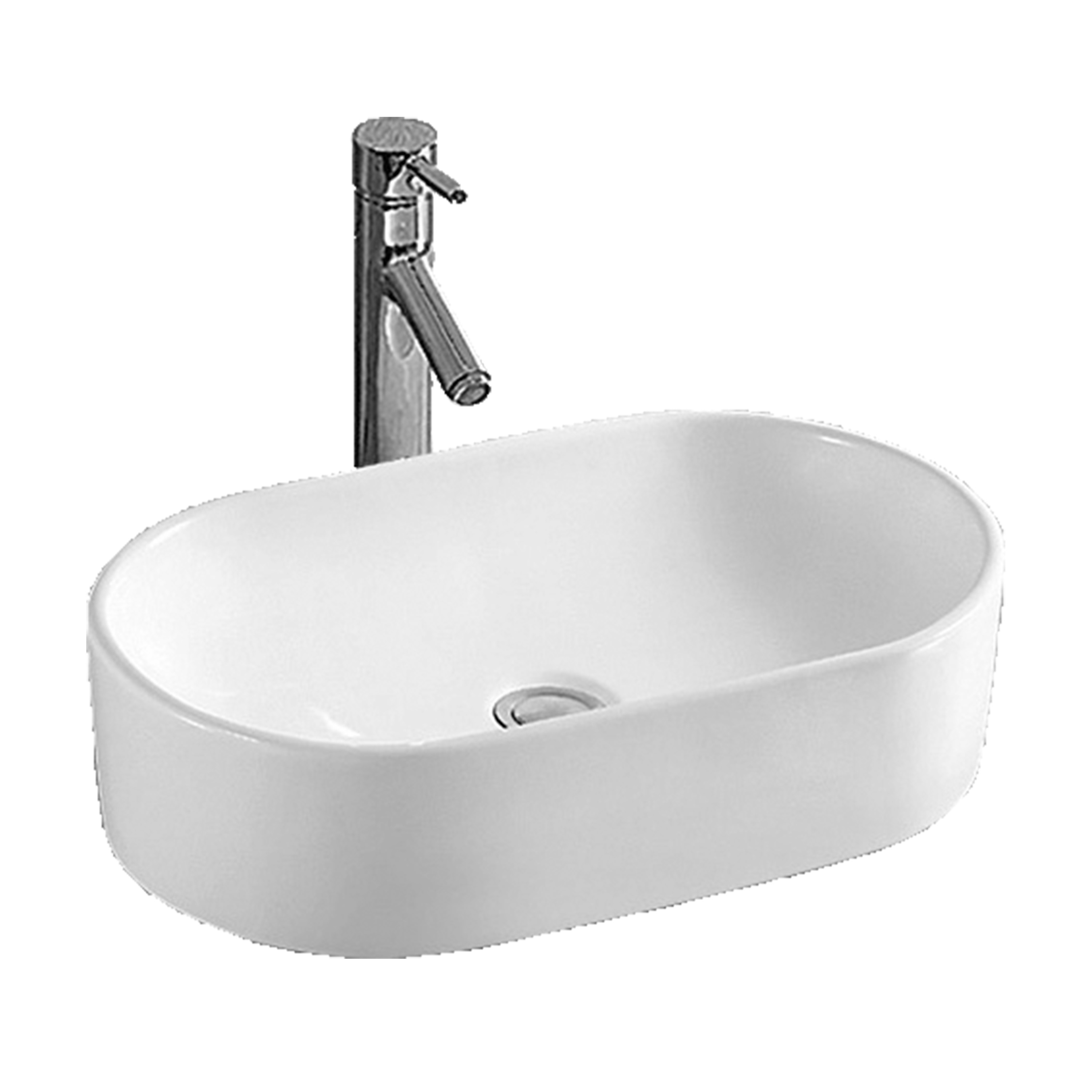 Darmowa Dostawa - Umywalka 52.5x32.5 cm prostokątna nablatowa biała LaVita Alto 5900378310181