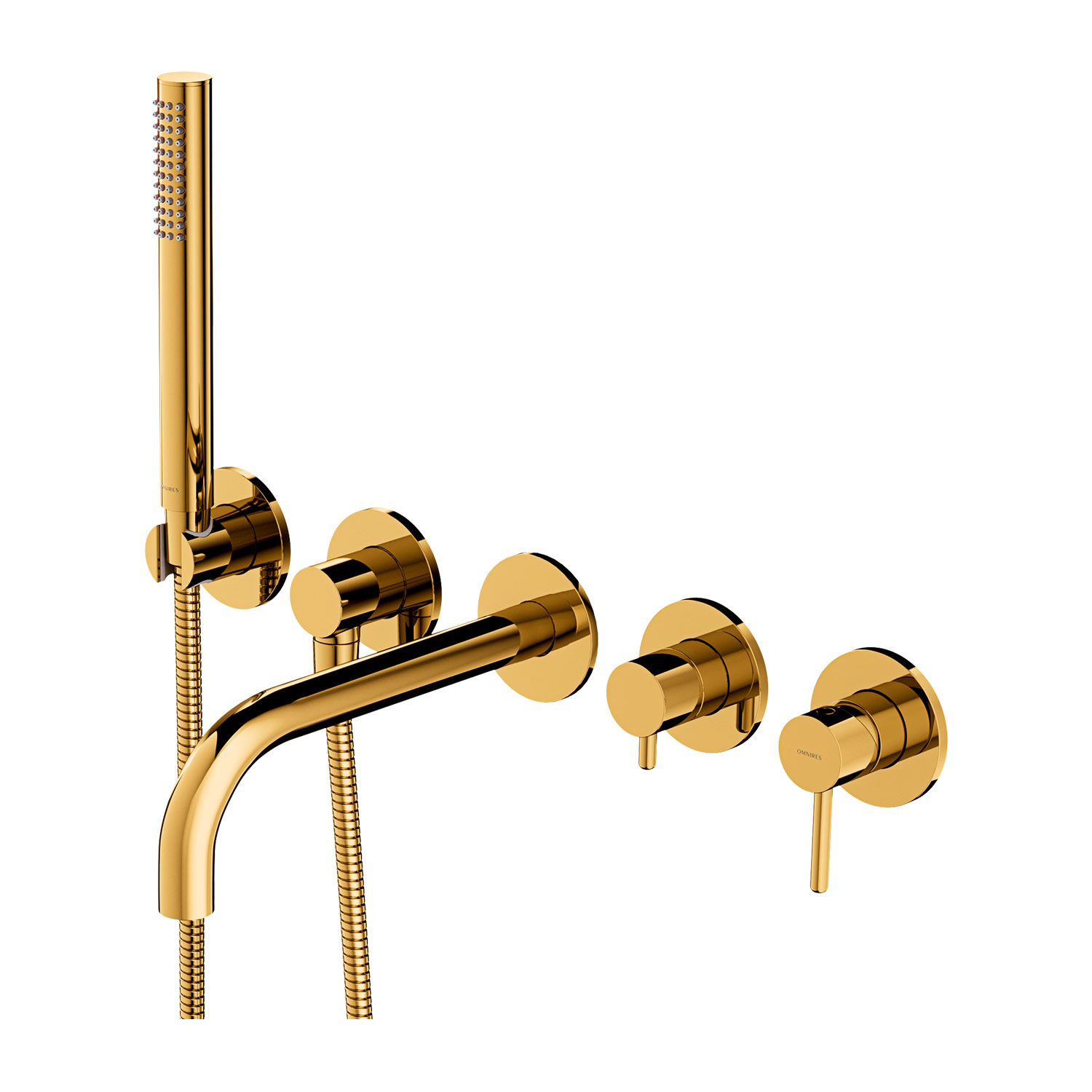 Darmowa Dostawa - Bateria wannowo-prysznicowa podtynkowa złota Omnires Y Y12371GL