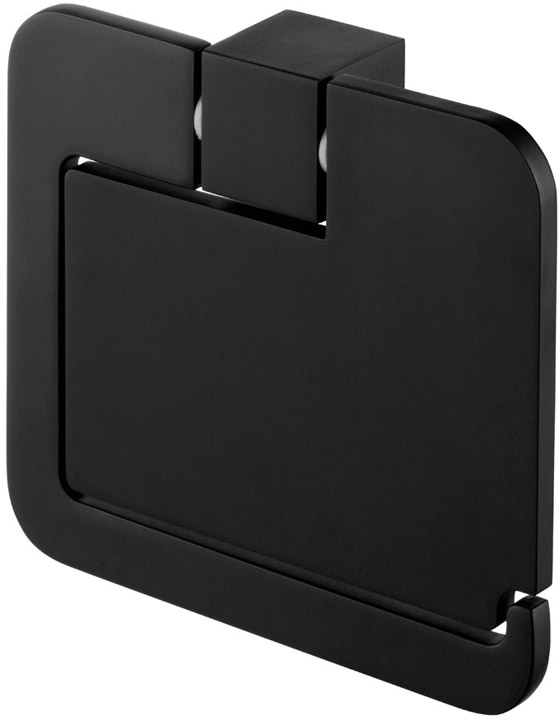 Darmowa Dostawa - Uchwyt na papier toaletowy czarny BISK Futura black 02961