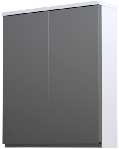 Darmowa Dostawa - Szafka 60.1x25.3x71.9 cm boczna wisząca biała-grafitowa Oristo Brylant OR36SG2D605