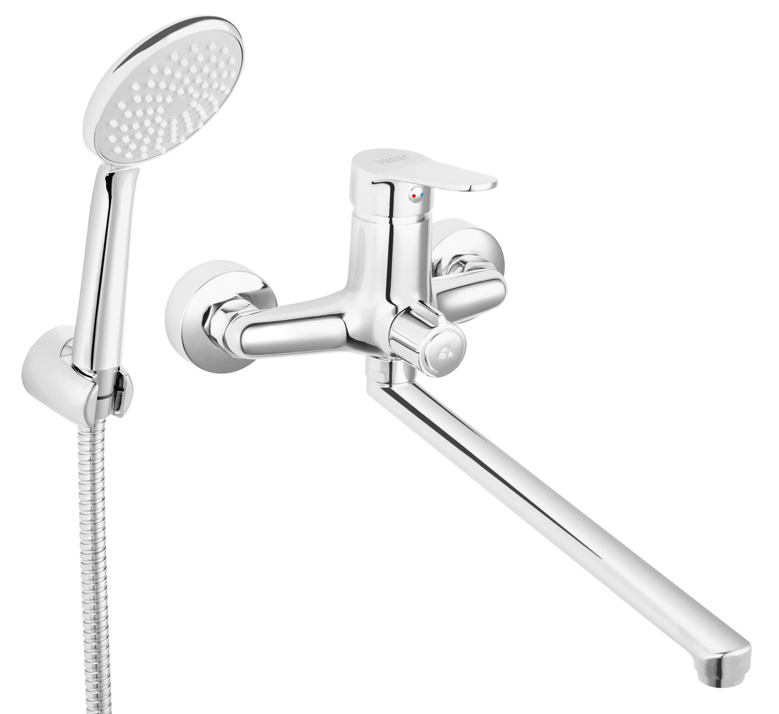 Darmowa Dostawa - Bateria wannowo-prysznicowa ścienna chrom Ferro Isso BIS55A