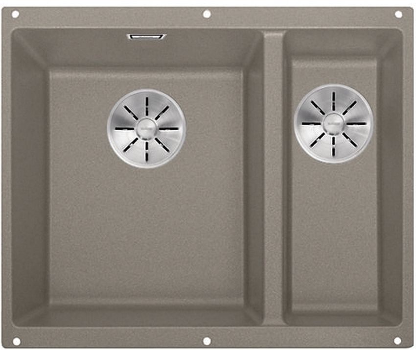 Darmowa Dostawa - Zlewozmywak granitowy 52.5x40 cm szary/grafitowy/onyx Blanco Subline 340/160-U 523556