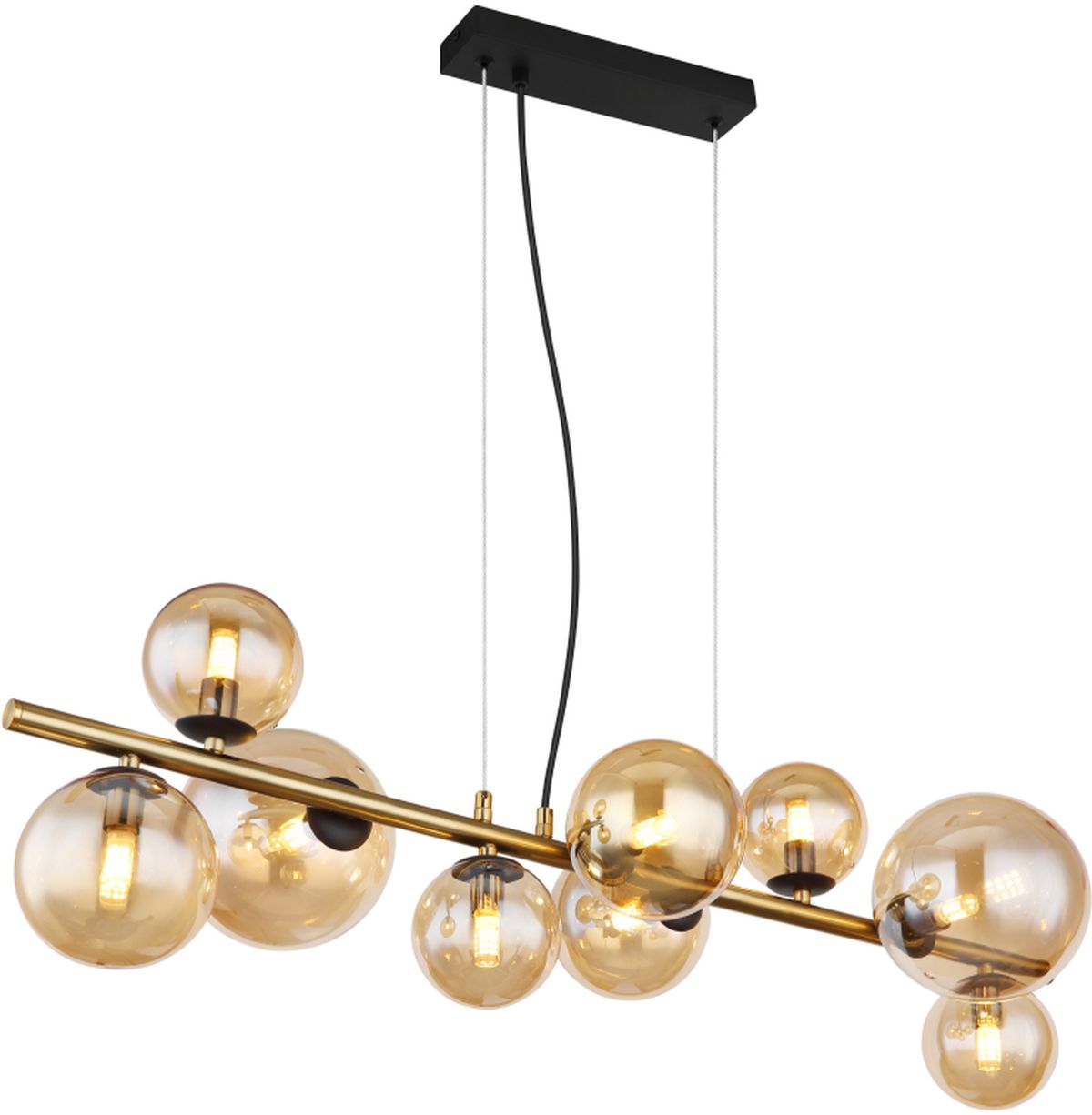 Darmowa Dostawa - Lampa wisząca powyżej 6x3.5 W czarny Globo Lighting Riha 561359H