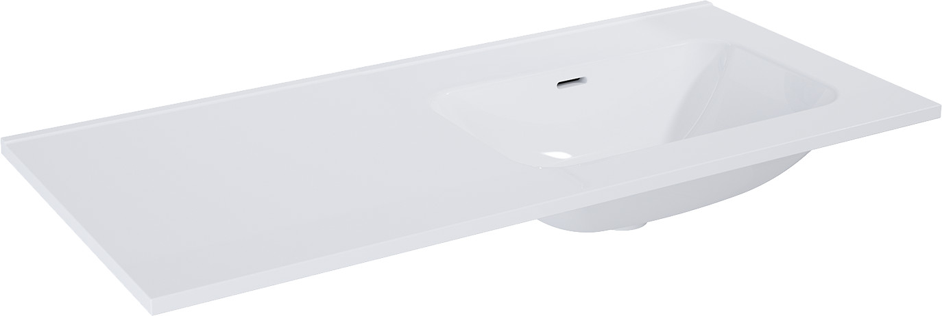 Darmowa Dostawa - Umywalka 100.8x46 cm prostokątna meblowa-z blatem biała Elita Skappa RE041002068060