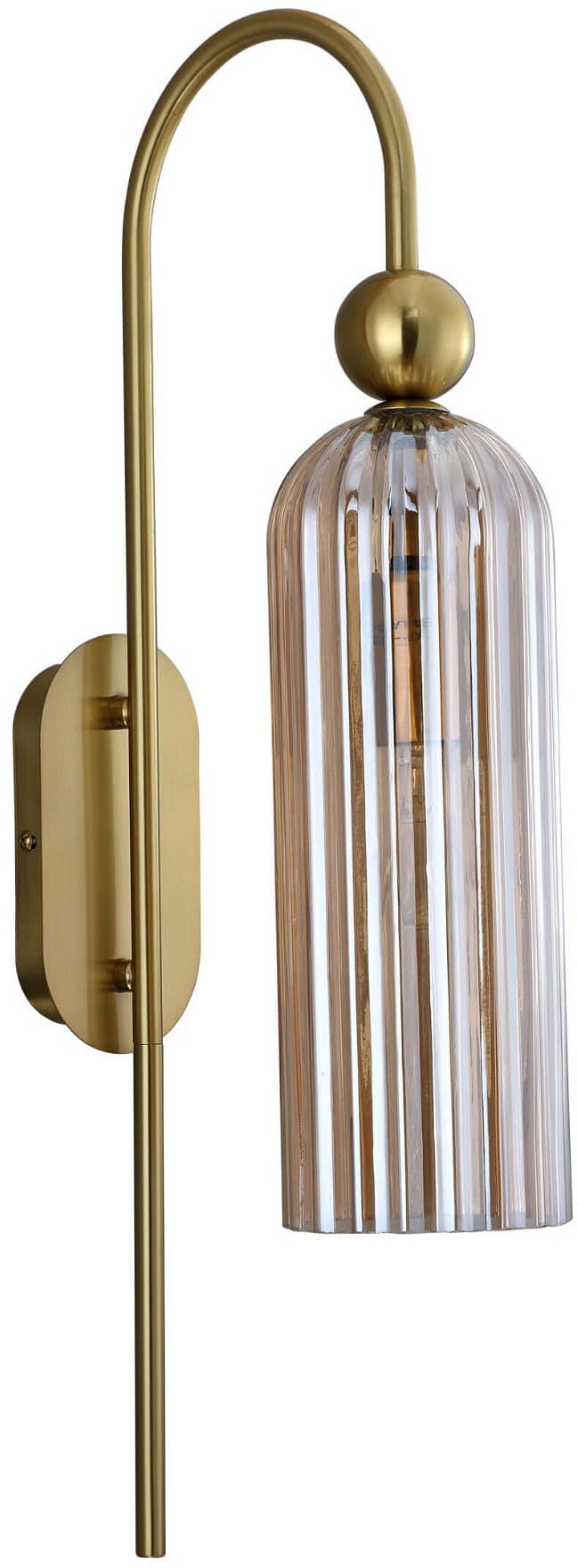Darmowa Dostawa - Kinkiet 1x40 W złoty-bursztynowy Light Prestige Piega LP9391WAMBER
