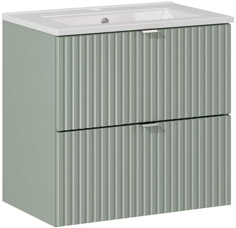 Darmowa Dostawa - Umywalka z szafką 60 cm zieloną Comad Line Reed Green SETLRG60CMSDANCE