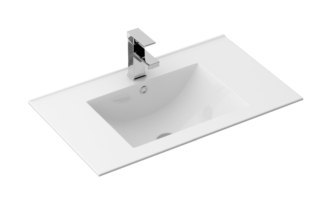 Darmowa Dostawa - Umywalka 76x46.5 cm prostokątna wpuszczana biała Rea Dafne REAU0040