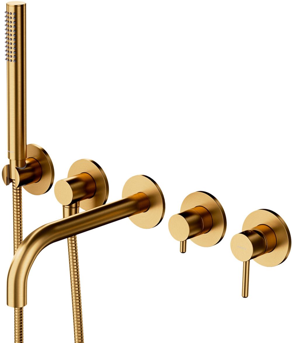 Darmowa Dostawa - Bateria wannowo-prysznicowa podtynkowa złota Omnires Y Y12371GLB