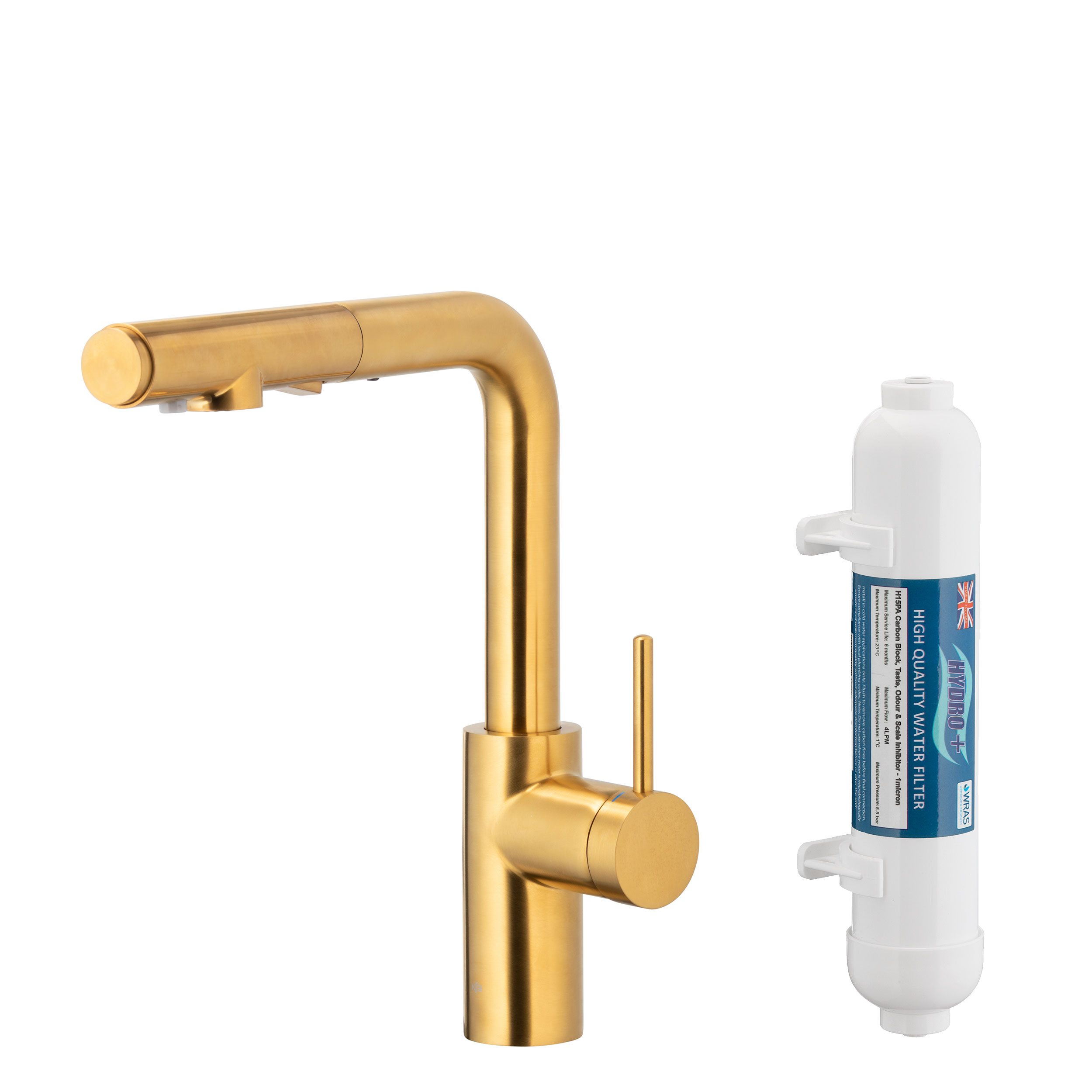 Darmowa Dostawa - Bateria kuchenna z filtrem stojąca złoto/stare złoto KFA Armatura Duero 662311231