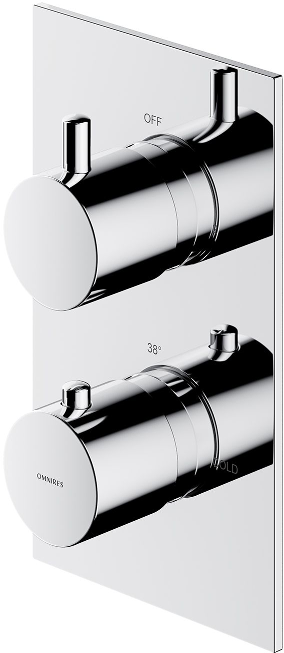 Darmowa Dostawa - Bateria wannowo-prysznicowa podtynkowa termostatyczna chrom Omnires Contour Y1236KROCR
