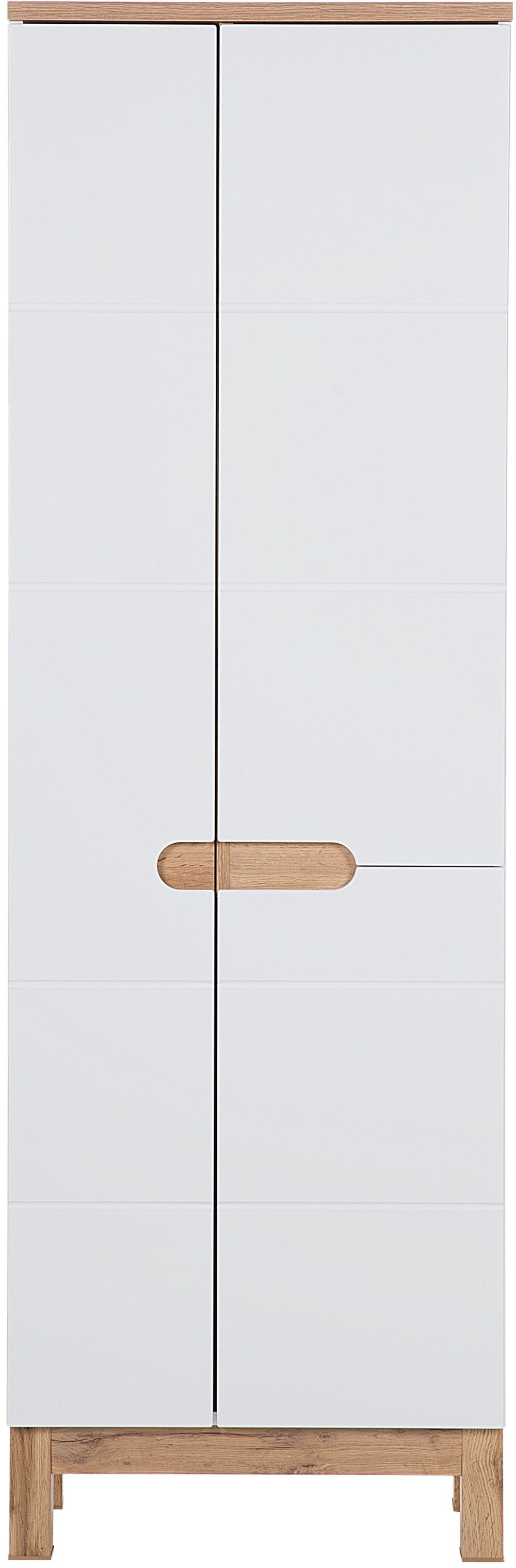 Darmowa Dostawa - Szafka 60x33x187 cm boczna stojąca biała Comad Bali White BALIWHITE900FSC