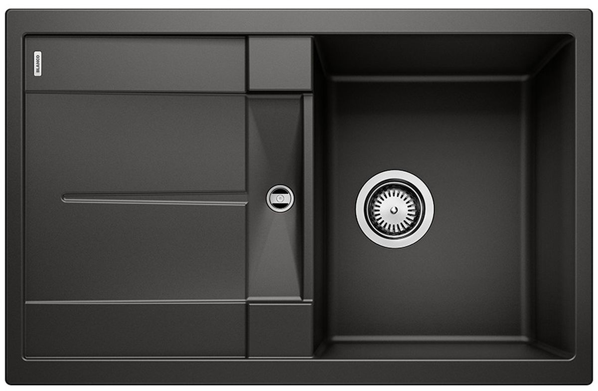 Darmowa Dostawa - Zlewozmywak granitowy 78x50 cm czarny Blanco Metra 45 S 525915