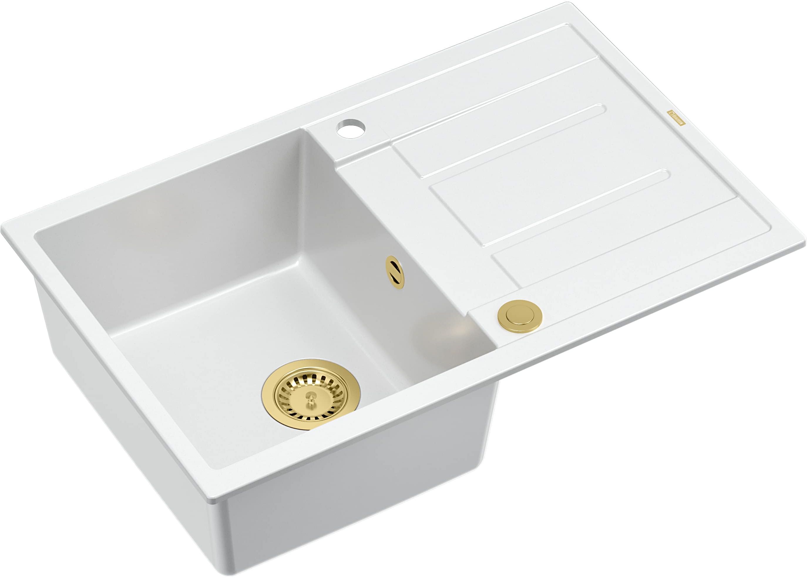 Darmowa Dostawa - Zlewozmywak GraniteQ 78x50 cm Quadron Morgan HB8203U1G1P2O