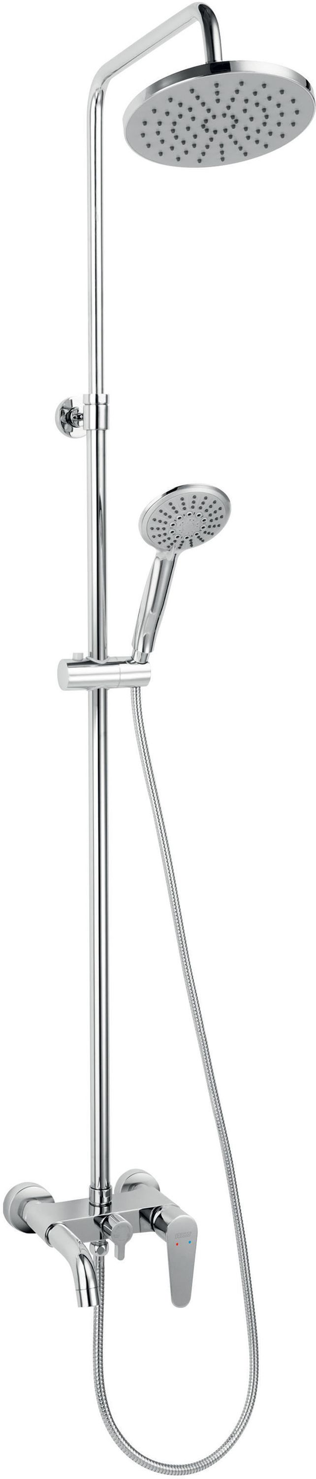 Darmowa Dostawa - Zestaw prysznicowy ścienny chrom Ferro Algeo NP78BAG13U