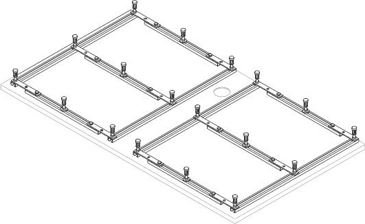 Darmowa Dostawa - Stelaż do brodzika Sanplast 194E1519