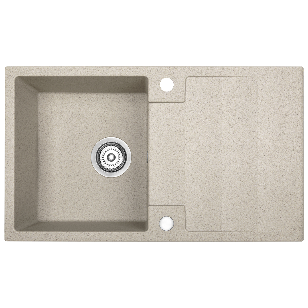 Darmowa Dostawa - Zlewozmywak granitowy 76x44 cm beżowy Kuchinox Rab SBF411Y