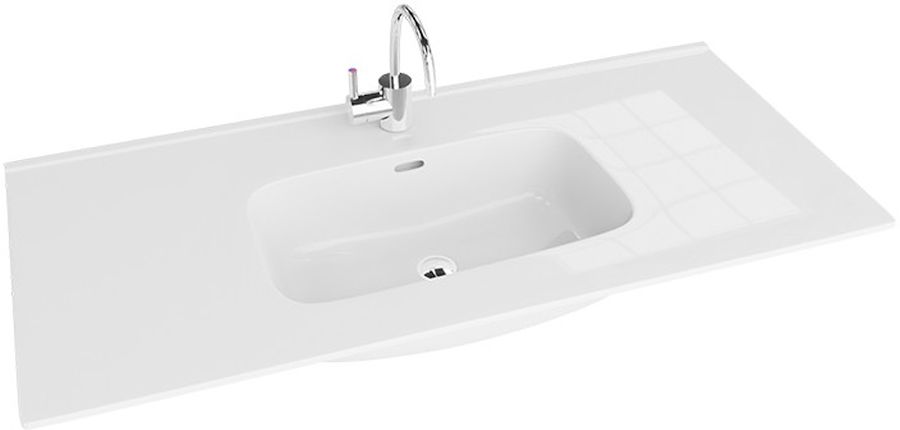 Darmowa Dostawa - Umywalka 121x46.5 cm prostokątna biały LaVita Minnesota 5900378326670