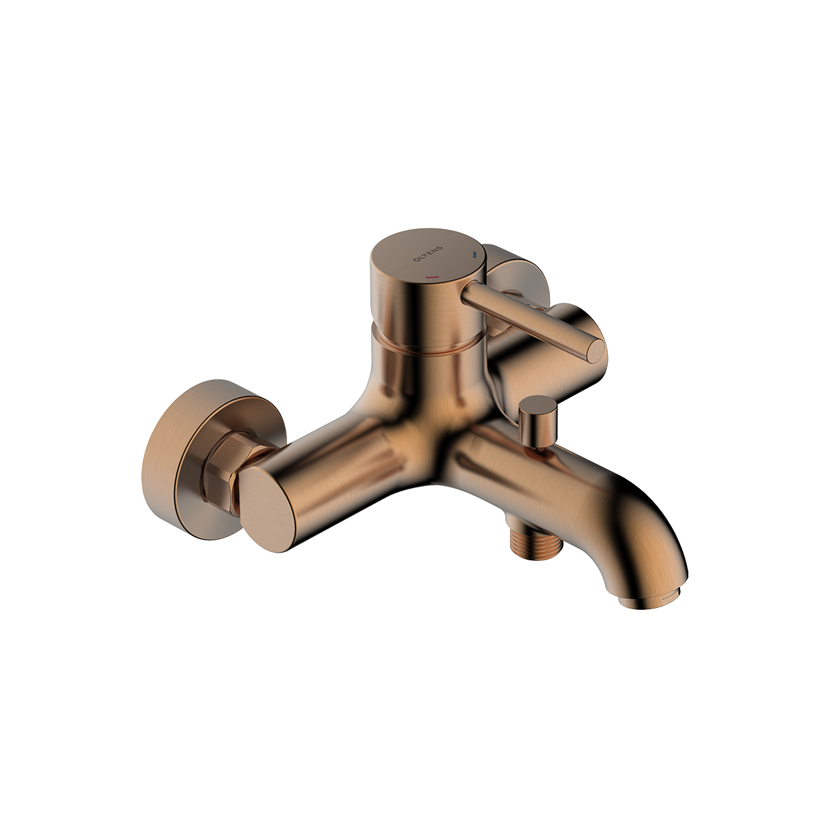 Darmowa Dostawa - Bateria wannowo-prysznicowa ścienna miedź szczotkowana Oltens Molle 34000610