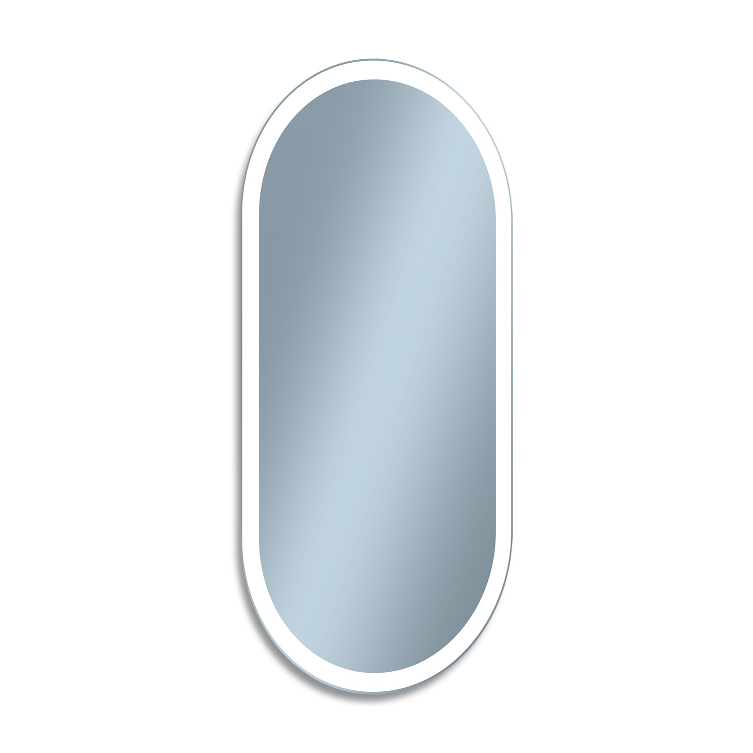 Darmowa Dostawa - Lustro 60x120 cm owalne z oświetleniem srebrny Venti Elipson 5907459662399