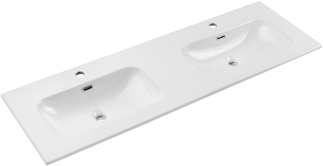 Darmowa Dostawa - Umywalka 141x46 cm prostokątna meblowa biała Comad Fly FLY140DDPE8073140D