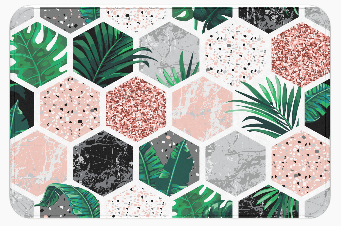 Darmowa Dostawa - Dywanik łazienkowy 60x40 cm prostokątny mix kolorów Hyggli 70051