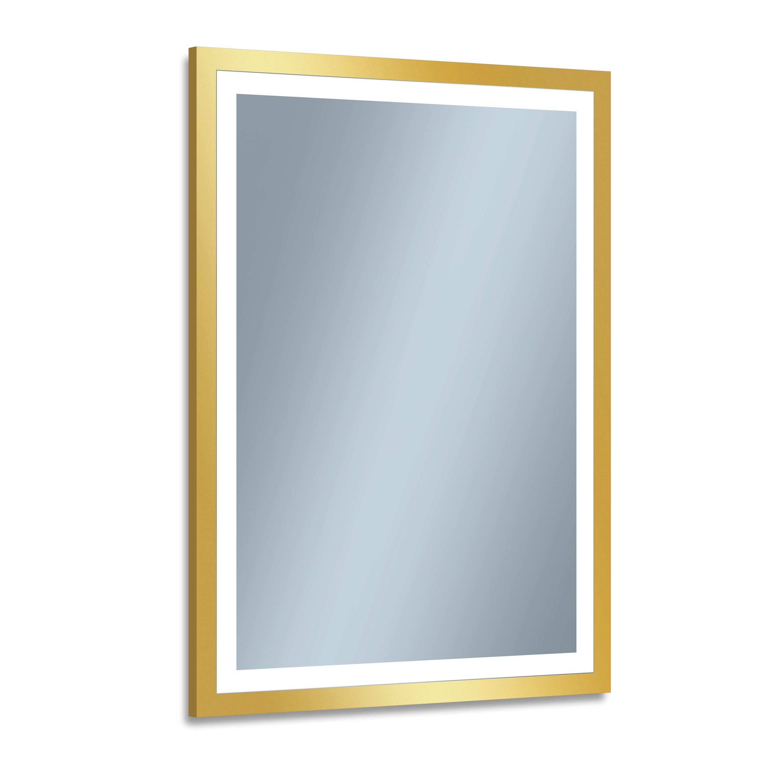 Darmowa Dostawa - Lustro 60x80 cm prostokątne z oświetleniem złoty Venti Luxled Gold 5907459662726