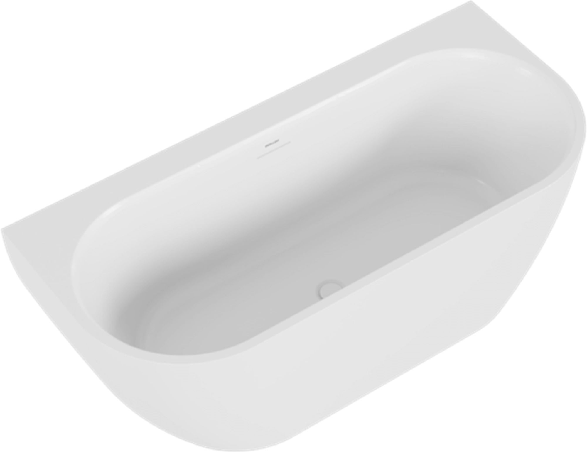 Darmowa Dostawa - Wanna przyścienna 165x75 cm owalna biała Excellent Oceana 2.0 WAEXOCE2165WPWH