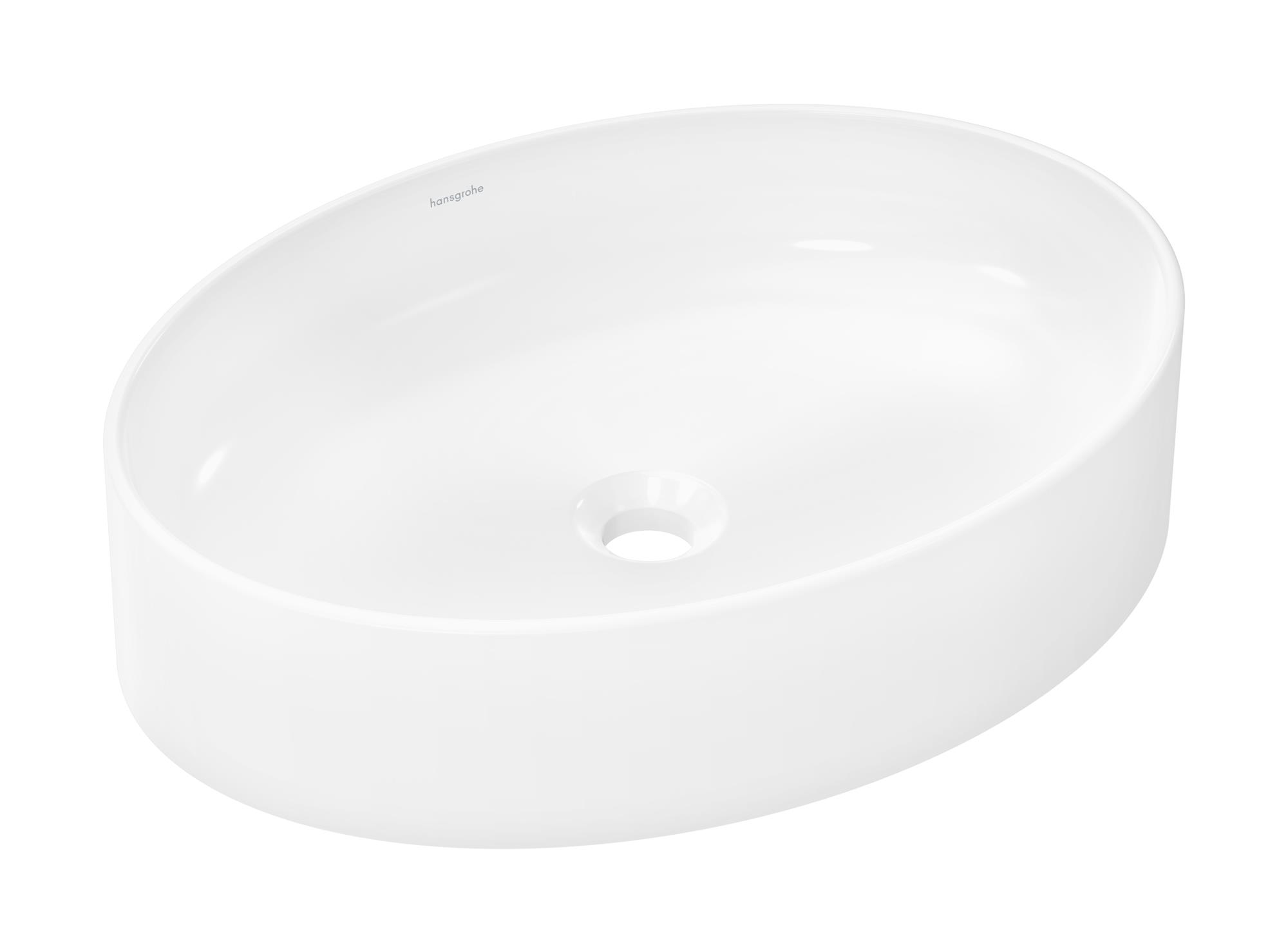 Darmowa Dostawa - Umywalka 55x40 cm owalna nablatowa biała Hansgrohe Xuniva D 60165450