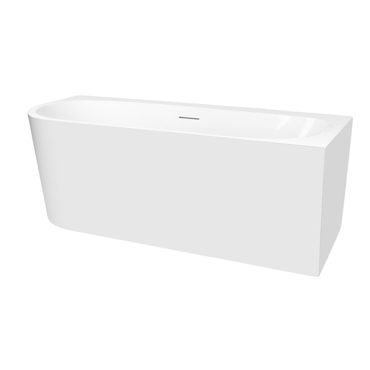 Darmowa Dostawa - Wanna narożna 170x80 cm prostokątna biała Oltens Hulda 11004000