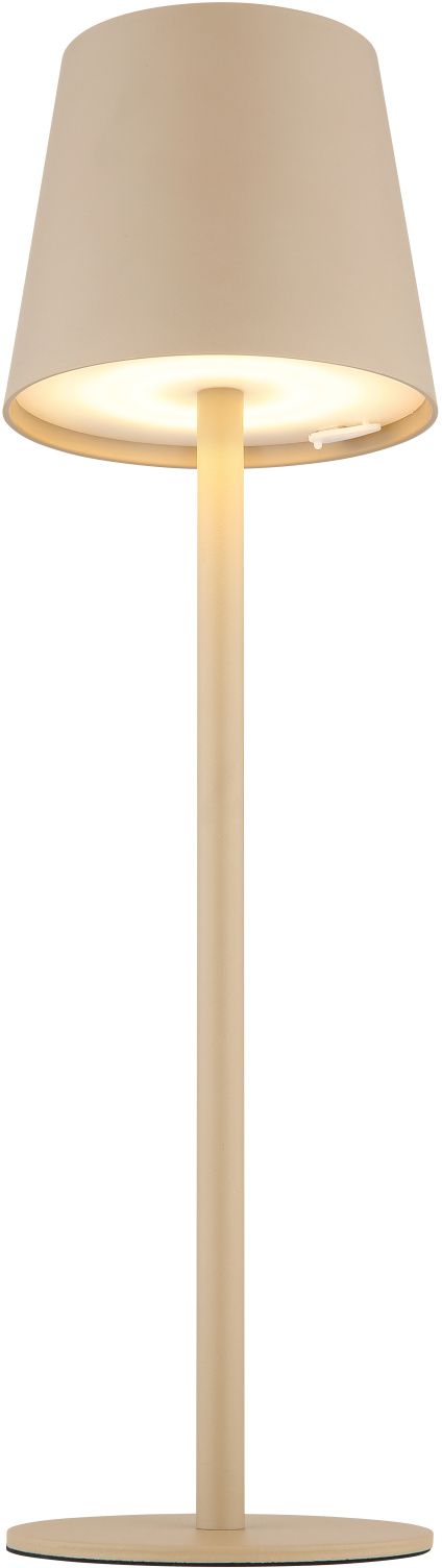 Darmowa Dostawa - Lampa stołowa 1x3 W biała-piaskowa Globo Lighting Vannie 58438S