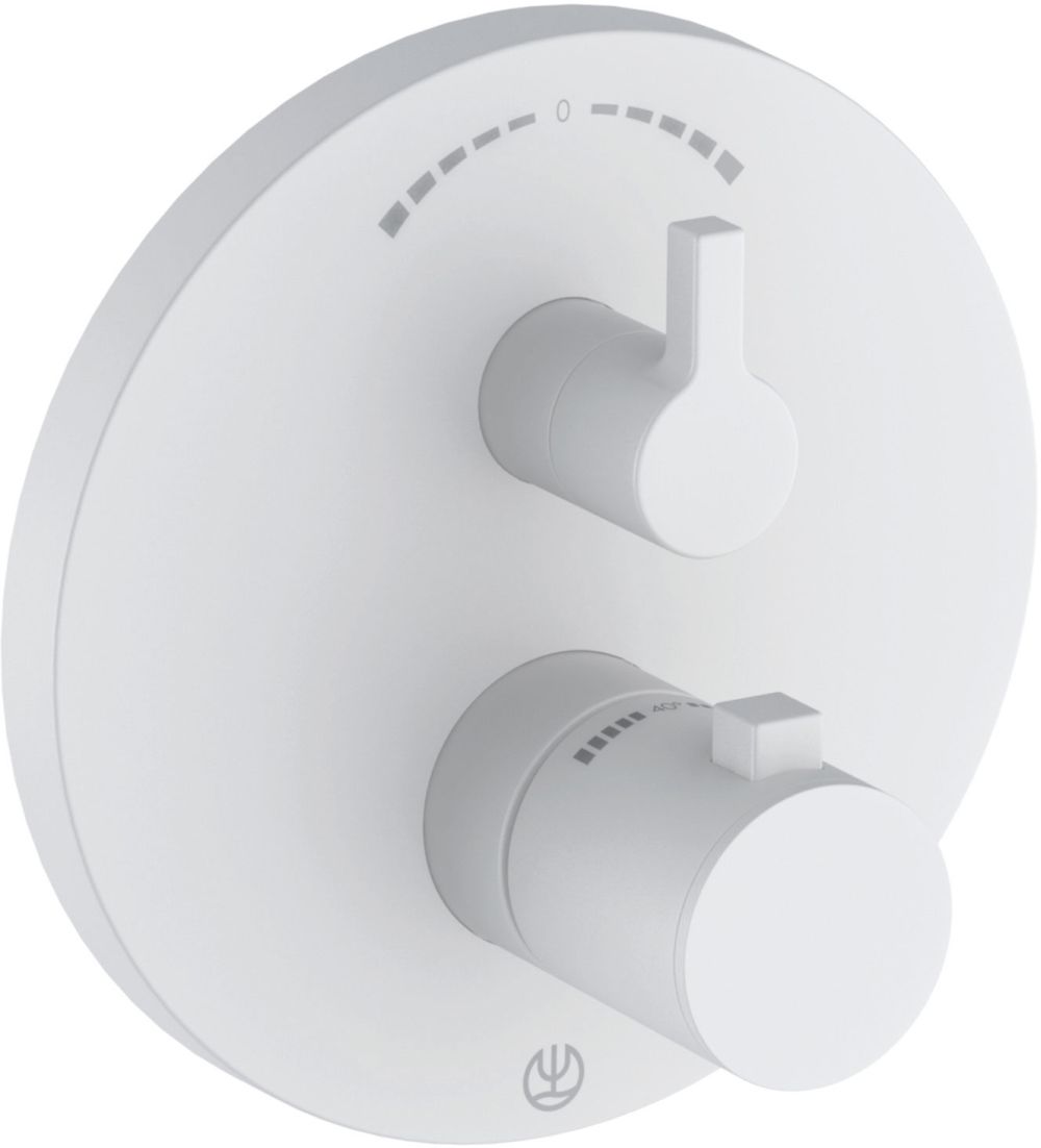 Darmowa Dostawa - Bateria wannowo-prysznicowa podtynkowa termostatyczna biała Kludi Nova Fonte 208305315