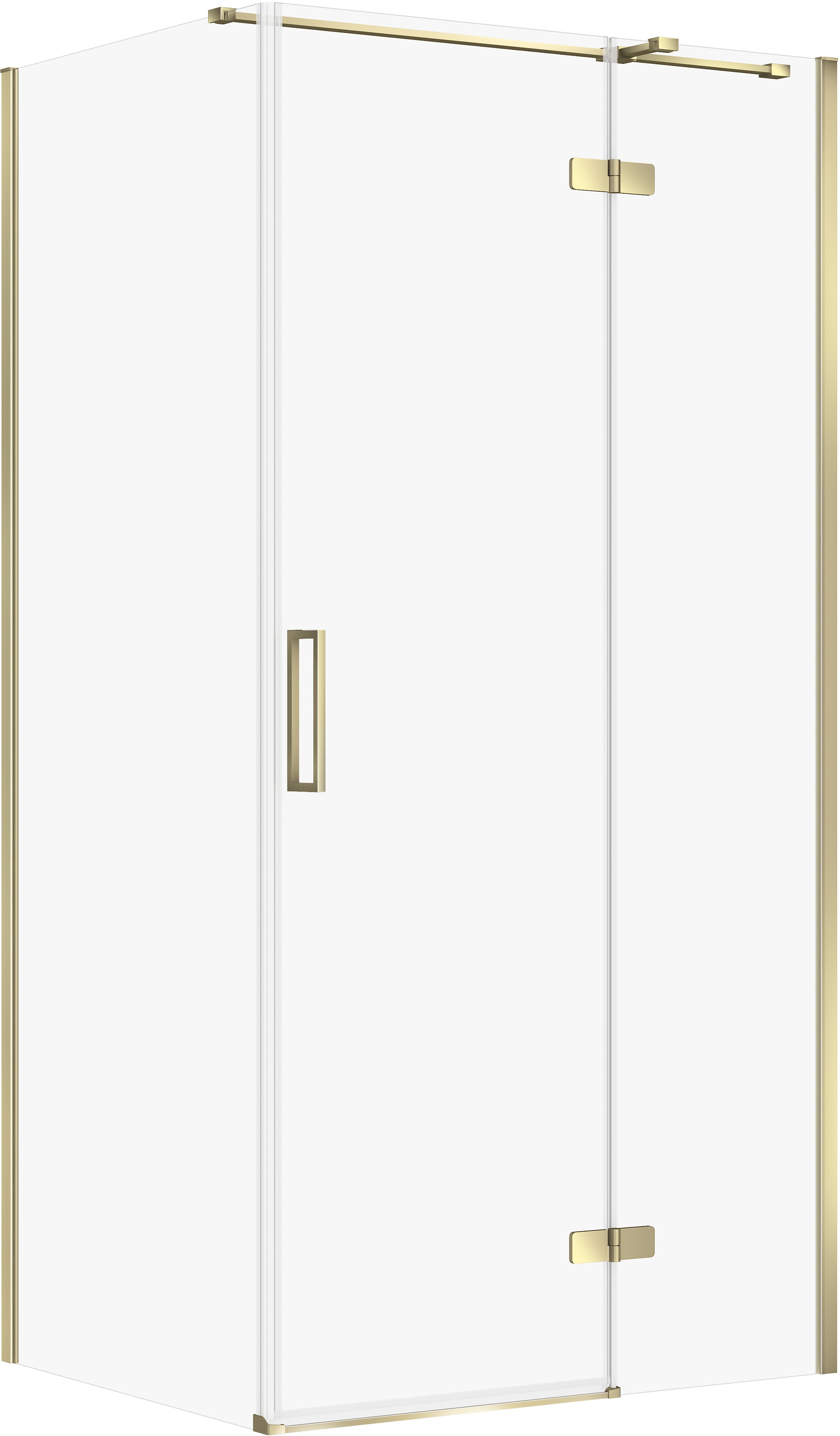 Darmowa Dostawa - Kabina prysznicowa 100x80 cm prostokątna złoty połysk/szkło przezroczyste Cersanit City S584098