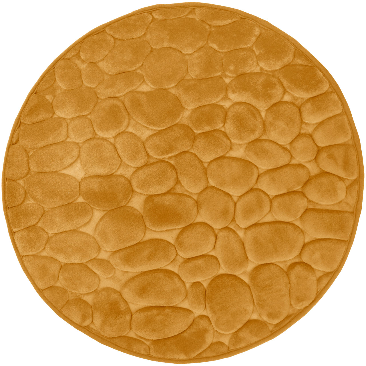 Darmowa Dostawa - Dywanik łazienkowy 60x60 cm okrągły złoty Duschy Bellarina 76741