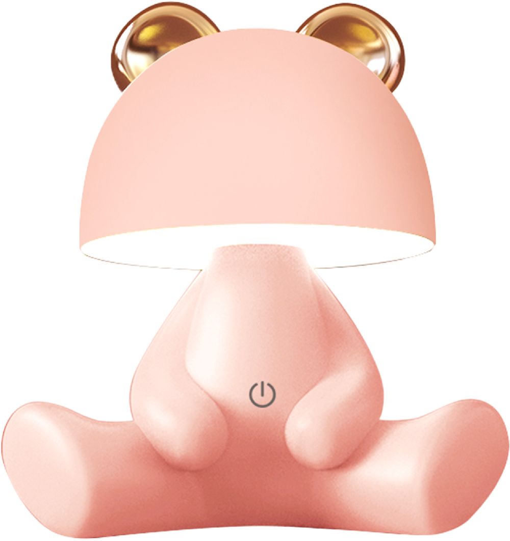 Darmowa Dostawa - Lampka nocna dziecięca 1x3 W różowa Zuma Line Bear KDR6303PK