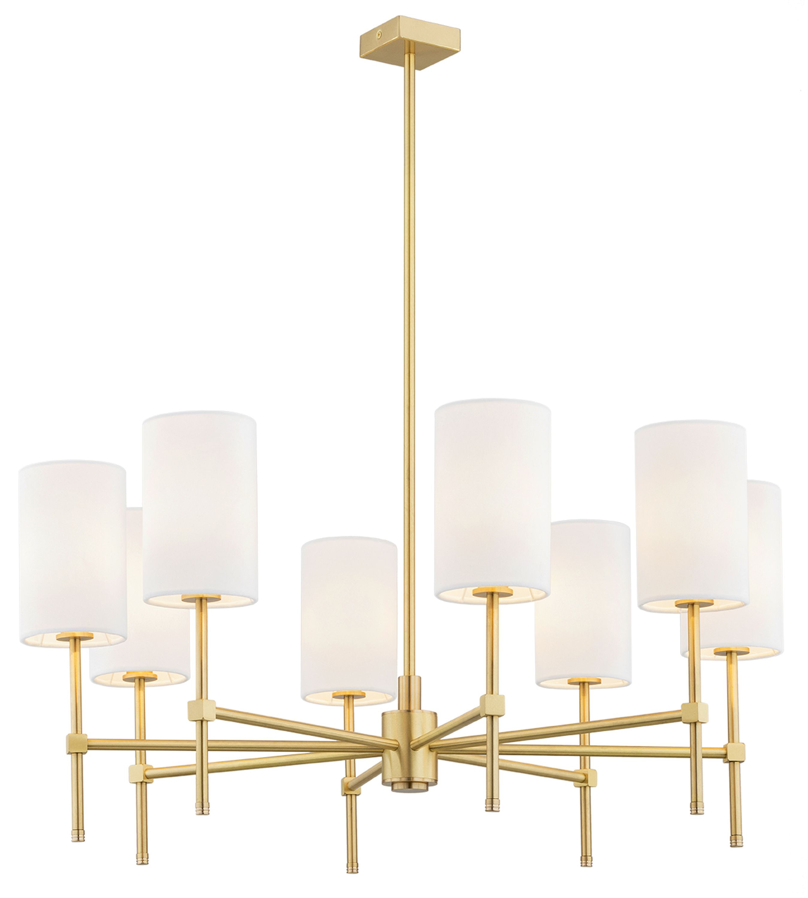 Darmowa Dostawa - Lampa podsufitowa x7 W biała-mosiądz Argon Abruzzo 5051