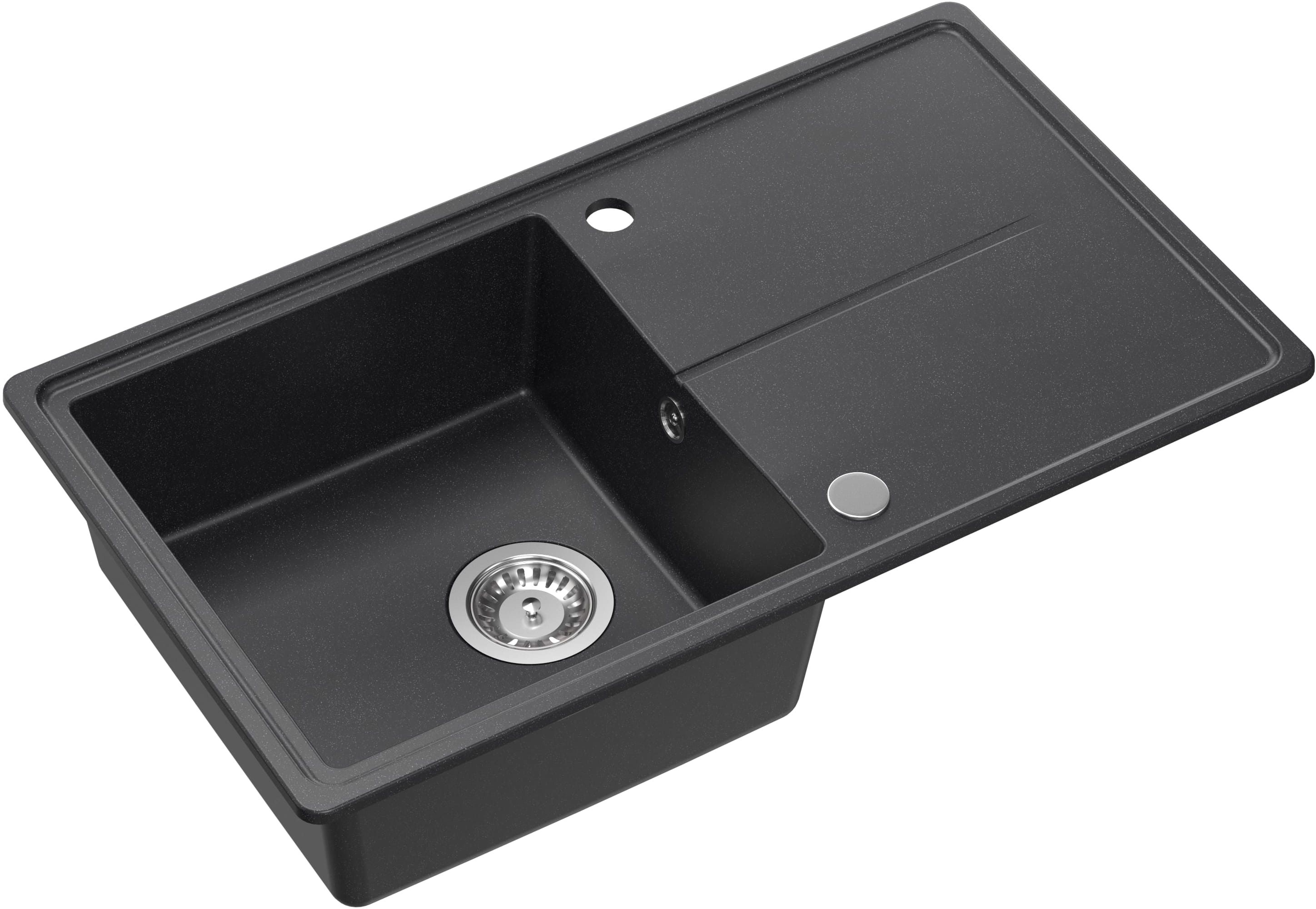 Darmowa Dostawa - Zlewozmywak GraniteQ 78x45 cm czarny Quadron Tony HTO7845CZK