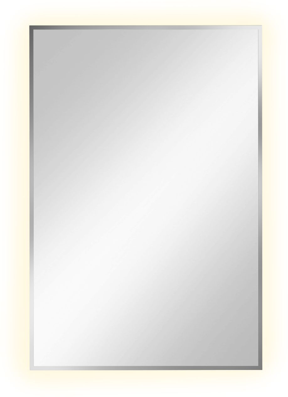 Darmowa Dostawa - Lustro 60x90 cm prostokątne z oświetleniem srebrny Baltica Design Tiny Border Straight 5904107904658
