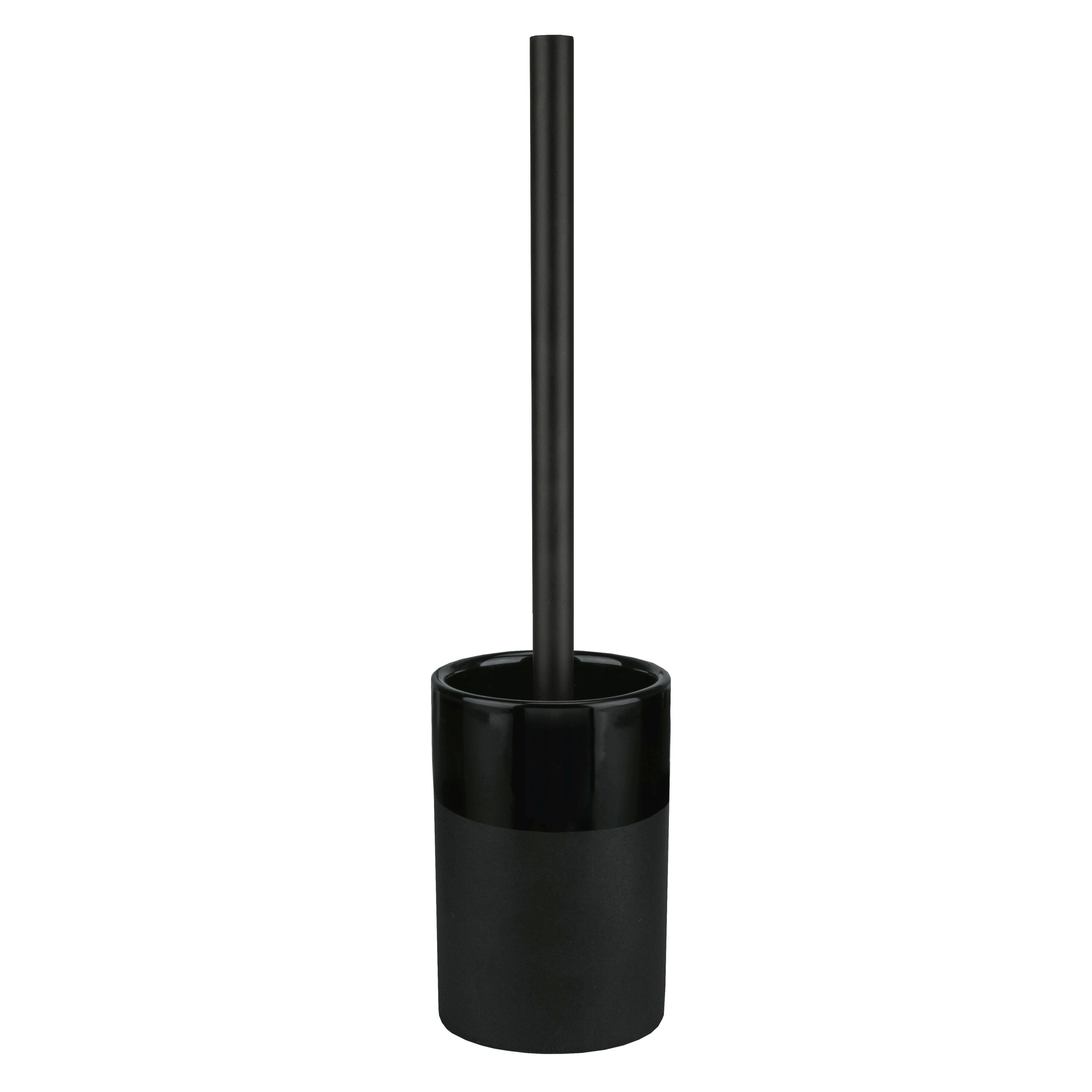 Darmowa Dostawa - Szczotka toaletowa stojąca czarna-ceramiczna Kleine Wolke Deep 8681926856
