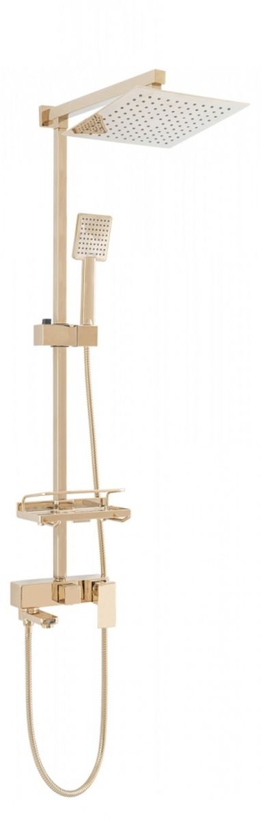 Darmowa Dostawa - Zestaw prysznicowy ścienny złoty Rea Jack REAP7008